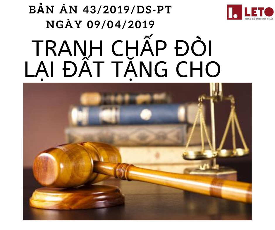 Bản án tranh chấp đòi lại đất tặng cho